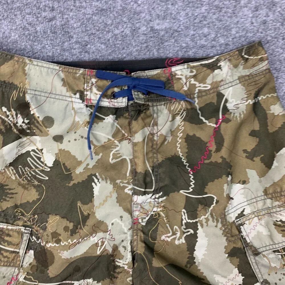 American Eagle Board Shorts Men 32 Camo Blended Fabric Surfing Stretch Quick Dry